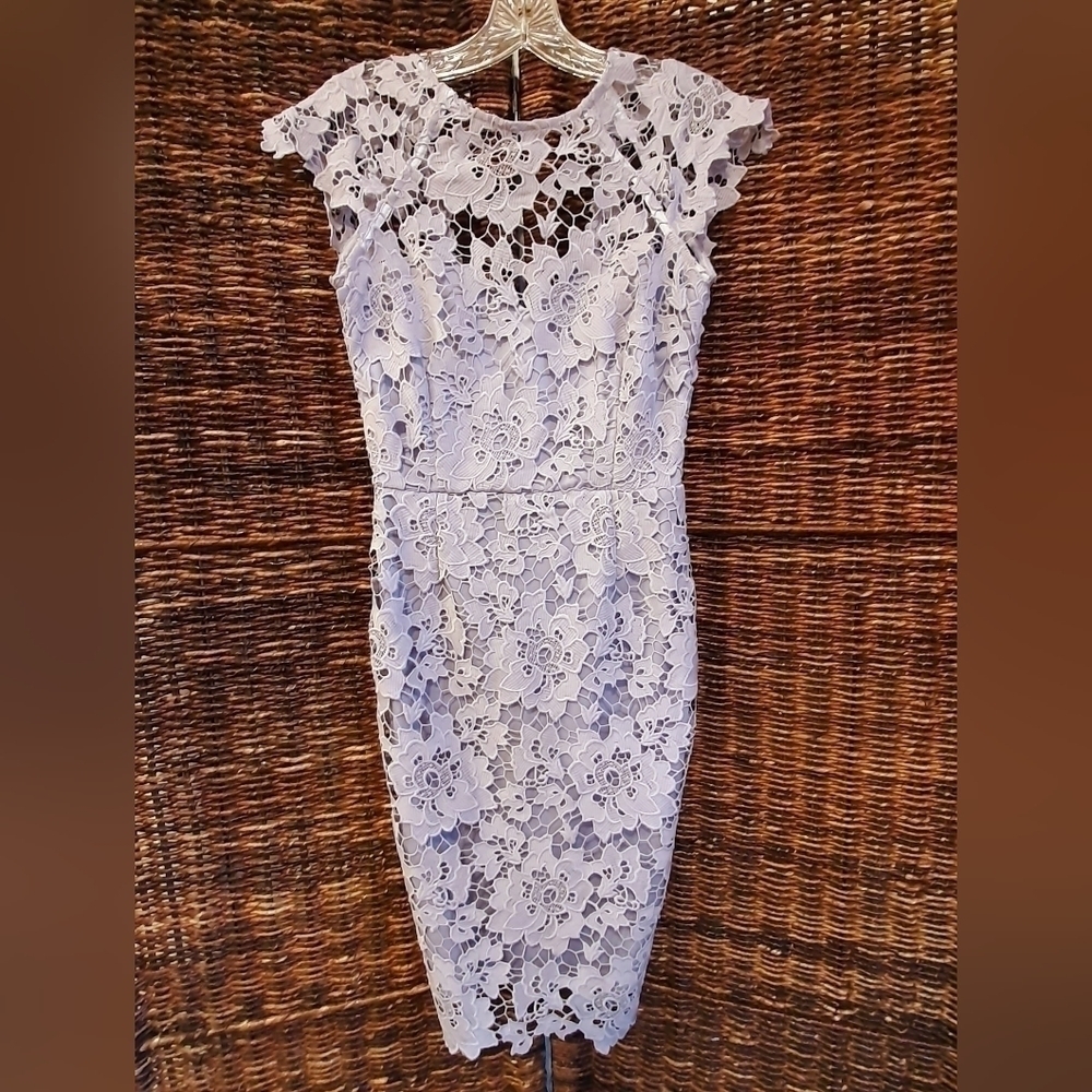 Paper Dolls Lace Dress Women's 4 Purple Formal Wedding Guest Cottagecore Fairy